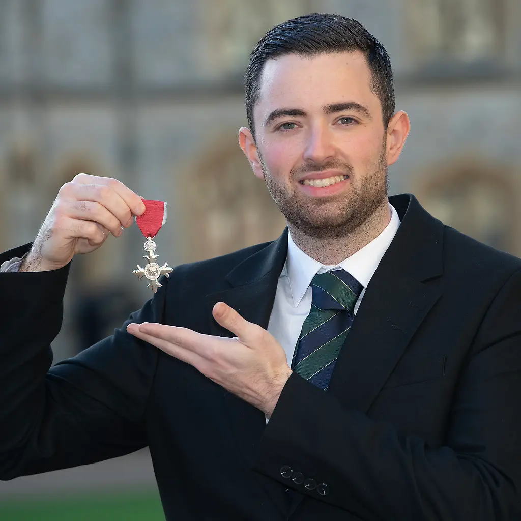 Luke-Humphries-MBE-at-Investiture-at-Windsor-Castle-Credit-Eddie-Mulholland-Avalon