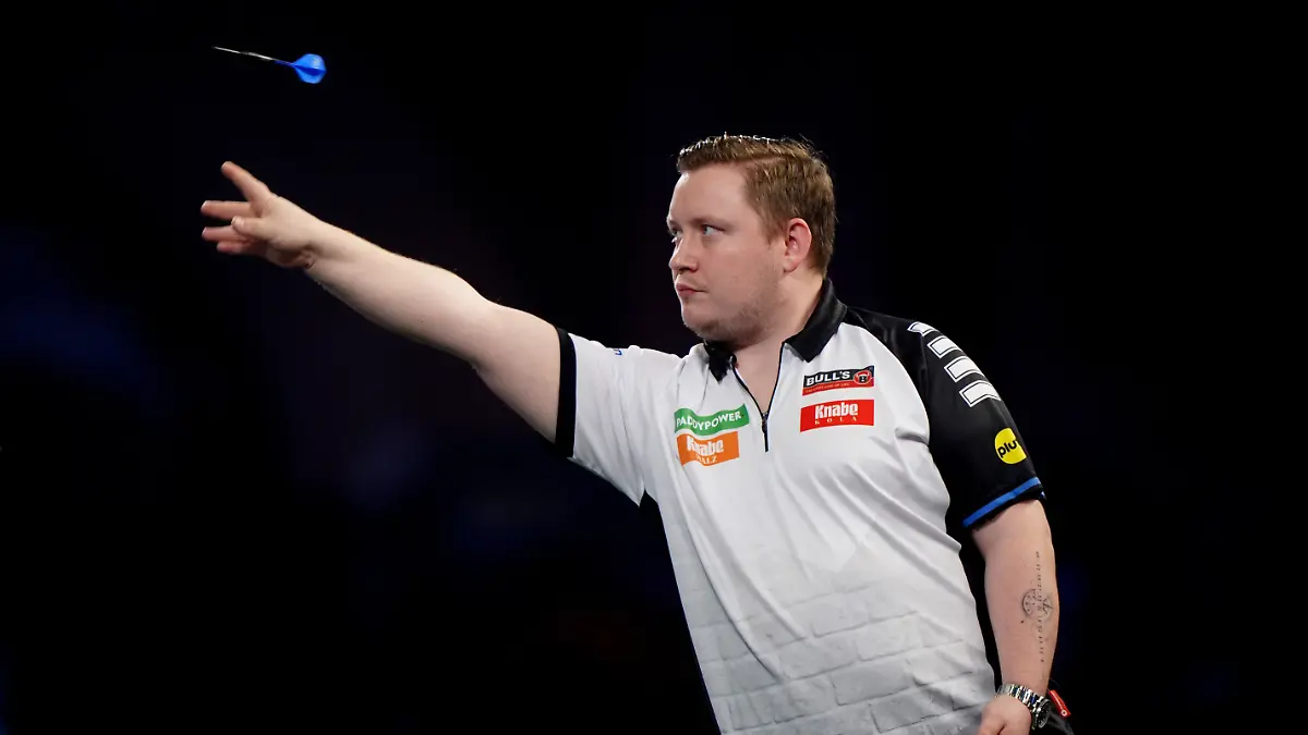 Paddy-Power-World-Darts-Championship-Day-Seven-Alexandra-Palace-Martin-Schindler-during-his-match-against-Stephen-Burton-on-day-seven-of-the-Paddy-Power-World-Darts-Championship-at-the-Alexandra-Palace-London-Picture-date-Wednesday-December-17-2025-See-PA-story-DARTS-World-Photo-credit-should-read-Bradley-Collyer-PA-Wire-RESTRICTIONS-Use-subject-to-restrictions-Editorial-use-only-no-commercial-use-without-prior-consent-from-rights-holder