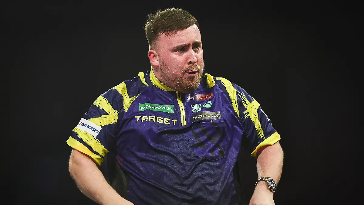 RECORD-DATE-NOT-STATED-29th-December-2025-Alexandra-Palace-London-England-2025-PDC-Paddy-Power-World-Darts-Championship-Day-Sixteen-Luke-Littler-reacts-after-winning-the-fourth-set-in-his-Round-Four-match-against-Rob-Cross-3-1-in-sets-PUBLICATIONxNOTxINxUK-IanxStephen