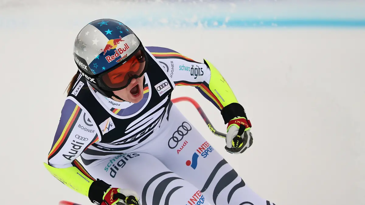 Germany-s-Emma-Aicher-celebrates-at-the-finish-area-of-an-alpine-ski-women-s-World-Cup-Super-G-in-Tarvisio-Italy-Sunday-Jan-18-2026