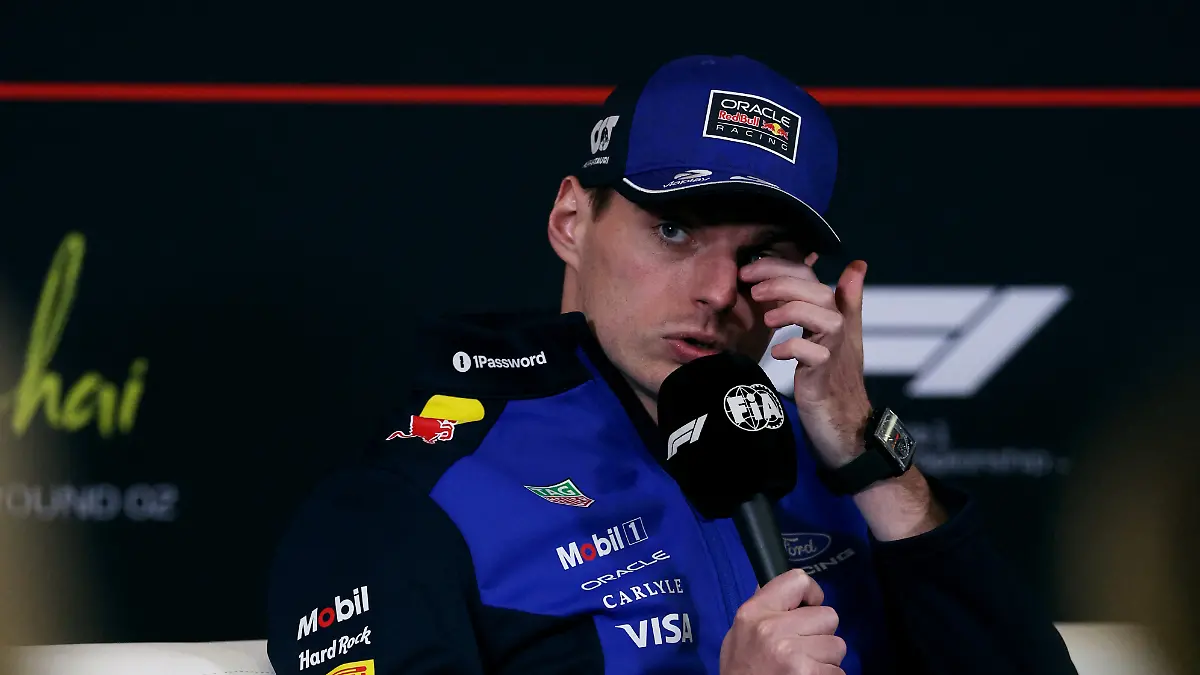 Formula-One-F1-Chinese-Grand-Prix-Shanghai-International-Circuit-Shanghai-China-March-12-2026-Red-Bull-s-Max-Verstappen-during-a-press-conference-ahead-of-the-Chinese-Grand-Prix-REUTERS-Go-Nakamura