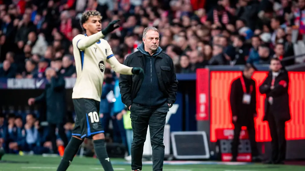 2026-02-12-Madryt-Pilka-nozna-Hiszpania-Puchar-Krola-sezon-2025-2026-Atletico-Madryt-FC-Barcelona-Barca-N-z-headcoach-trener-Hansi-Flick-Lamine-Yamal-Foto-Mateusz-Porzucek-PressFocus-2026-02-12-Madryt-Madrid-Football-Spain-Espana-Copa-Del-Rey-Semi-finals-2025-2026-season-Atletico-Madrid-FC-Barcelona-Atletico-Madryt-FC-Barcelona-headcoach-trener-Hansi-Flick-Lamine-Yamal-Credit-Mateusz-Porzucek-PressFocus-NEWSPIX-PL-newspix