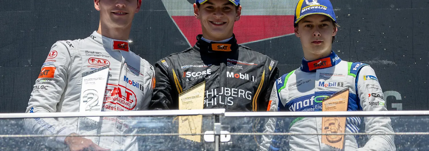 Keagan-Masters-ZA-Proton-Competition-3-Porsche-Junior-Flynt-Schuring-NL-Schumacher-CLRT-12-Porsche-Junior-Marcus-Amand-FIN-Proton-Competition-99-l-r