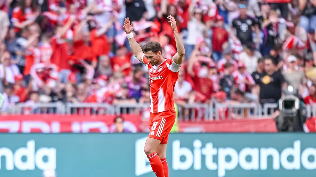 02-05-2026-Bayern-Muenchen-Fussball-Maenner-Bundesliga-Bayern-Muenchen-1-FC-Heidenheim-32-Spieltag-Allianz-Arena-Leon-Goretzka-Bayern-Muenchen-jubelt-nach-seinem-Tor-zum-1-2-Foto-Harry-Langer-dpa-WICHTIGER-HINWEIS-Gemaess-den-Vorgaben-der-DFL-Deutsche-Fussball-Liga-bzw-des-DFB-Deutscher-Fussball-Bund-ist-es-untersagt-in-dem-Stadion-und-oder-vom-Spiel-angefertigte-Fotoaufnahmen-in-Form-von-Sequenzbildern-und-oder-videoaehnlichen-Fotostrecken-zu-verwerten-bzw-verwerten-zu-lassen
