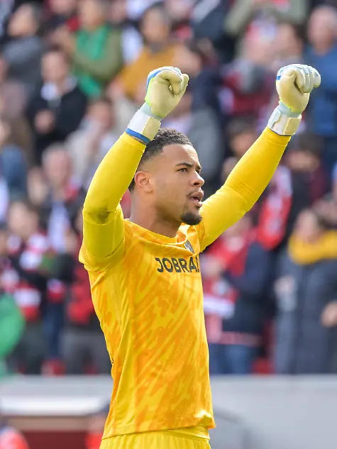 Noah-Atubolu-SC-Freiburg-01-jubelt-nach-Spielende-GER-SC-Freiburg-RB-Leipzig-Fussball-Bundesliga-34-Spieltag-Saison-2025-2026-16-05-2026-DFL-DFB-REGULATIONS-PROHIBIT-ANY-USE-OF-PHOTOGRAPHS-AS-IMAGE-SEQUENCES-AND-OR-QUASI-VIDEO-GER-SC-Freiburg-RB-Leipzig-Fussball-Bundesliga-34-Spieltag-Saison-2025-2026-16-05