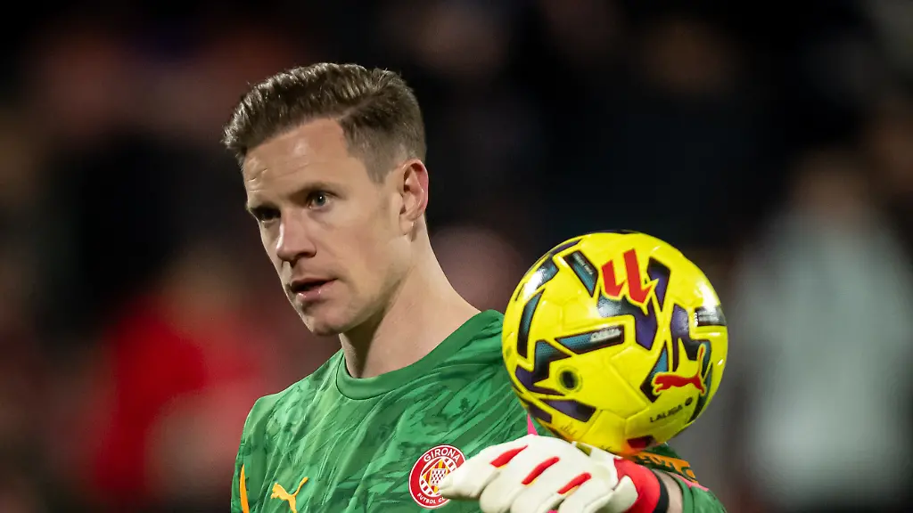 January-26-2026-Barcelona-Spain-Goalkeeper-Marc-Andre-Ter-Stegen-Girona-FC-seen-during-a-La-Liga-EA-Sports-match-between-Girona-FC-and-Getafe-CF-at-Estadi-Municipal-de-Montilivi