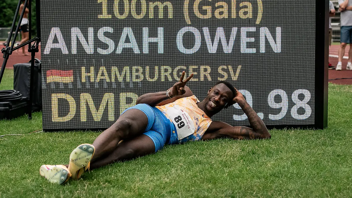 Owen-Ansah-Hamburger-SV-89-100m-Maenner-GER-Leichtathletik-Athletics-Sparkassen-Gala-Regensburg-06-06-2026-GER-Leichtathletik-Athletics-Sparkassen-Gala-Regensburg-06-06