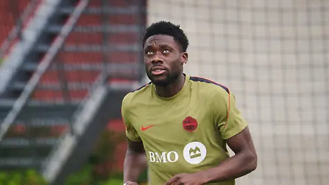 June-10-2026-Toronto-On-Canada-Canada-s-Alphonso-Davies-runs-laps-during-a-Team-Canada-World-Cup-training-session-in-Toronto-on-Wednesday-June-10-2026