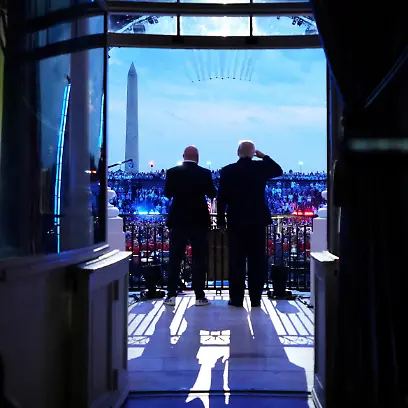 President-Donald-Trump-and-UFC-president-and-CEO-Dana-White-watch-the-U-S-Air-Force-Thunderbirds-and-U-S-Navy-Blue-Angels-perform-a-fly-over-the-White-House-during-the-UFC-Freedom-250-fights-on-the-South-Lawn-of-the-White-House-Sunday-June-14-2026-in-Washington-U-S