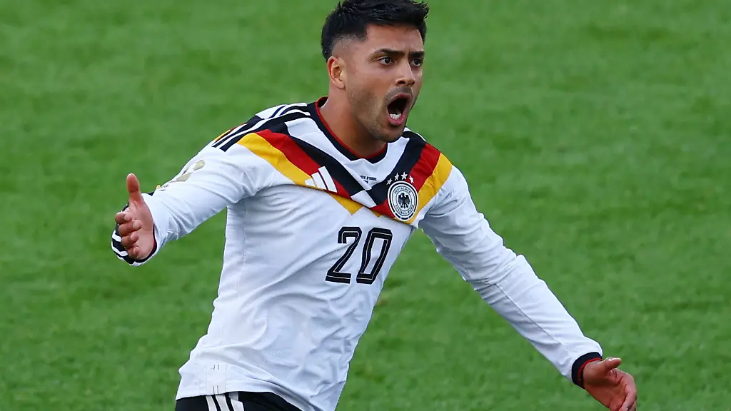 Soccer-Football-FIFA-World-Cup-2026-Group-E-Germany-v-Ivory-Coast-Toronto-Stadium-Toronto-Canada-June-20-2026-Germany-s-Nadiem-Amiri-celebrates-their-first-goal-scored-by-Deniz-Undav-REUTERS-Piroschka-Van-De-Wouw