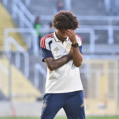 MUNICH-GERMANY-24-JULY-im-Bild-ein-nachdenklicher-DANTE-Bonfim-Costa-Santos-Cheftrainer-FC-FC-Bayern-Munich-II-Einzelfoto-Freisteller-waehrend-dem-Match-der-Regionalliga-regional-league-Bayern-zwischen-den-Amateuren-des-FC-FC-Bayern-Munich-und-dem-SC-Eltersdorf-am-1