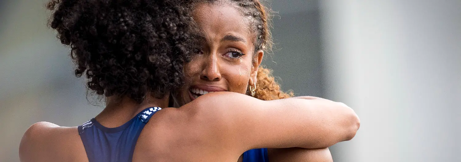 Deutsche-Leichtathletik-Meisterschaften-Bochum-Wattenscheid-26-07-2026-Mikaelle-Assani-Karlsruher-SC-gewinnt-den-Weitsprung-vor-Malaika-Mihambo-LG-Kurpfalz-Deutsche-Leichtathletik-Meisterschaften-am-26-07-2026-im-Lorheide-Stadion-Bochum-Wattenscheid-Nordrhein-Westfalen