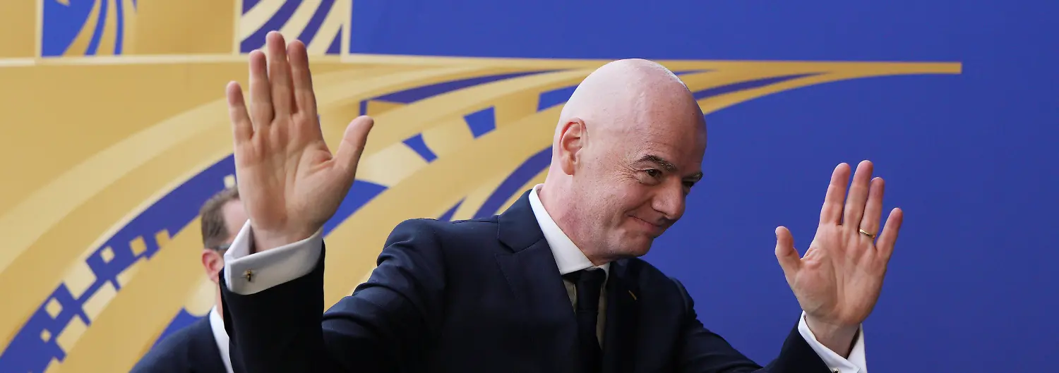 2026-07-19-Spain-v-Argentina-Final-FIFA-World-Cup-WM-Weltmeisterschaft-Fussball-2026-EAST-RUTHERFORD-UNITED-STATES-JULY-19-FIFA-president-Gianni-Infantino-is-seen-arriving-during-the-Final-FIFA-World-Cup-2026-match-between-Spain-and-Argentina-at-New-York-New-Jersey-Stadium-on-July-19-2026-in-East-Rutherford-New-Jersey-Photo-by-Pablo-Morano-BSR-Agency-East-Rutherford-United-States-Content-not-available-for-redistribution-in-The-Netherlands-directly-or-indirectly-through-any-third-parties
