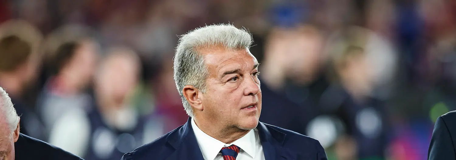 Joan-Laporta-president-of-FC-Barcelona-during-the-LaLiga-EA-Sports-match-between-FC-Barcelona-and-Real-Madrid-at-Estadi-Olimpic-Lluis-Companys-on-May-10-2026-in-Barcelona-Spain