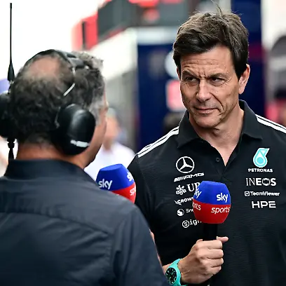 Formula-One-F1-Hungarian-Grand-Prix-Hungaroring-Budapest-Hungary-July-25-2026-Mercedes-team-principal-Toto-Wolff-speaks-to-media-after-practice-REUTERS-Marton-Monus