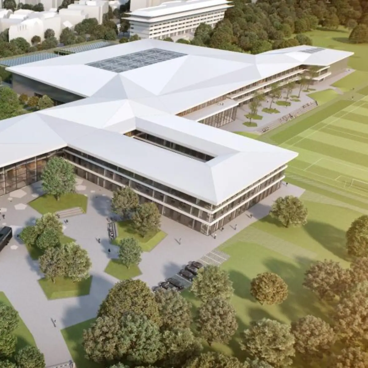 Ein-computergeneriertes-Bild-der-von-kadawittfeldarchitektur-konzipierten-zukuenftigen-DFB-Akademie